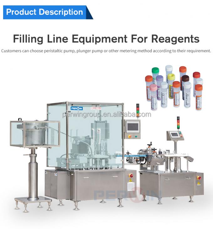 máquina de rellenar del frasco auto de la máquina de rellenar para el antígeno 1ml del tubo de ensayo