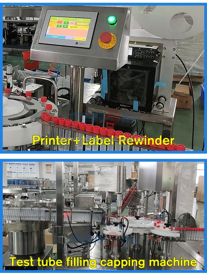 máquina de rellenar del frasco auto de la máquina de rellenar para el antígeno 1ml del tubo de ensayo