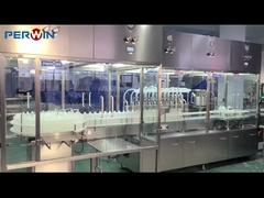 Línea de llenado de vacunas para animales en botellas redondas asépticas de 1L