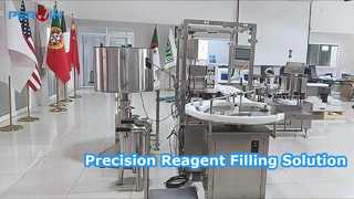 Línea de llenado de reactivos de bioquímica de botella redonda